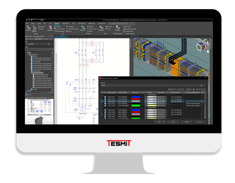 Tesmit servizi progettazione progettazione elettrica