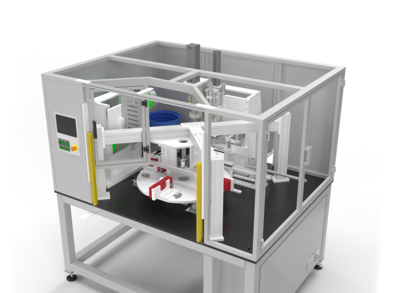 Tesmit confezionamento industriale fch 7000 particolare foratrice tavola