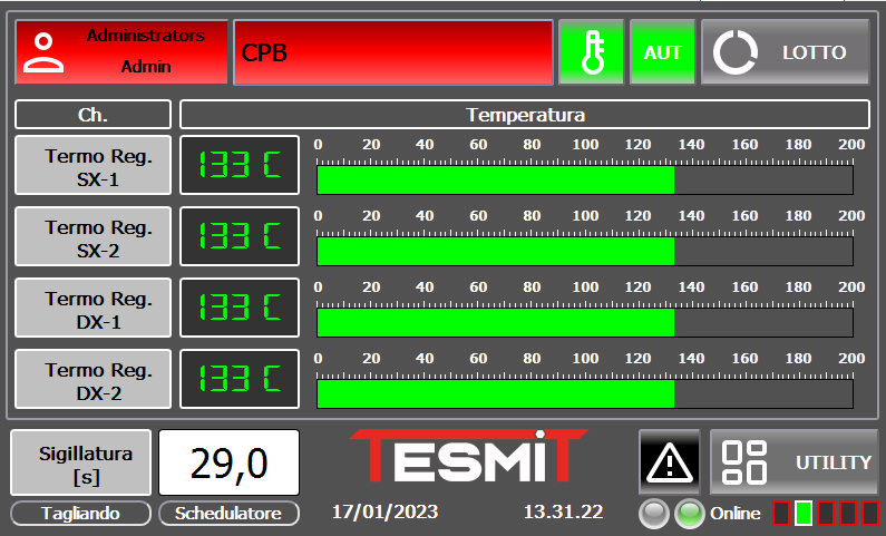 Tesmit termosigillatrice semi auto per grossi formati mizar x med software di gestione home page